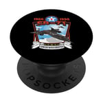 Avion de reconnaissance américain SR71 Blackbird PopSockets PopGrip Adhésif