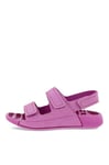 ECCO 2nd Cozmo K Flat Sandal, Pink, 9 UK Child