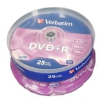 Verbatim 25 DVD+R Recordable Discs Sealed