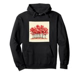 Sakura Trees In Bloom Landscape Vintage Graphic Pullover Hoodie