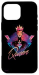 Coque pour iPhone 16 Pro Max Disney Villains Evil Queen Rock années 90