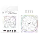 Ventilateur pour Boitier 120mm In Win Sirius Extreme Pure, Blanc _ IW-FN-ASE120P-1PK