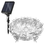 Guirlande Lumineuse Solaire Extérieure led Rideau Lumineux Décoration de Noël Étanche IP44 Blanc Froid 10M 396LEDs - Vingo