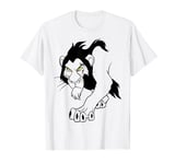 Disney Lion King Scar Outline Sketch T-Shirt