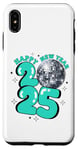 iPhone XS Max New Year 2025 Disco Ball Party NYE New Year Eve Retro Aqua Case