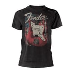 FENDER - DISTRESSED GUITAR (JAZZMASTER) GREY T-Shirt Medium