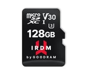 128 gb uhs-i u3 goodram microsd-muistikortti sovittimen kanssa