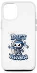 Coque pour iPhone 12/12 Pro Cute Diet Ninja Shake Protéiné Squelette Ninja