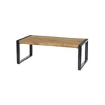 Moloo - DACCA,Table basse 110x60 cm en Manguier massif et métal noir - Marron