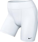 Nike Short W NP Lpp 15,2 cm Mid Thigh Length Tight, Blanc/Noir, s Femme