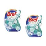 Bref Lot de 2 Blocs WC 50g Deluxe Jasmin Délicat  Nettoyant WC