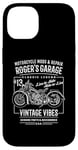 iPhone 14 Roger's Garage Vintage Motorcycle Design for the Name Roger Case