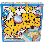 TOMY Games Word Poppers - Race to Make Words Before Timer Board Pops - 2 to 4 player Family Games for Kids and Adults - Family Board Games and Card Games for 8 Year Olds and Up