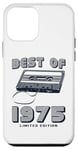 Coque pour iPhone 12 mini Retro Best of 1975 Mixtape Vintage 50th Birthday Design