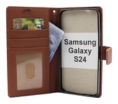 New Standcase Wallet Samsung Galaxy S24 5G (SM-S921B/DS) (Brun)