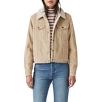 Levi's Women's Original Sherpa Trucker Jacket, Safari, S