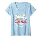 Womens Family Cruise South Pacific 2025 Matching Vacation 2025 V-Neck T-Shirt