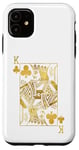 Coque pour iPhone 11 Lucky Poker Cards Knight King of Clubs Game Casino