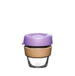 KeepCup Reusable Coffee Cup - Brew Tempered Glass and Natural Cork, XS 6oz/177mls - Moonlight