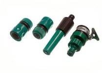 2 QUICK FIX GARDEN HOSE FITTINGS 1 JUBILEE TAP CONNECTOR, 1 SPRAY NOZZLE 19C124