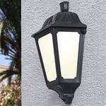 B·LED BARCELONA LED BarcelonaLED Fumagalli Applique murale extérieure IP55 Lanterne en résine style rustique classique avec culot E27 pour terrasse porte jardin