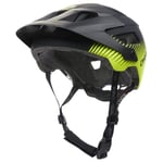 O'NEAL | Casque VTT | Enduro MTB | Ouvertures d'aération pour Le Refroidissement, Coussinets lavables, Norme de sécurité EN1078 | Casque Defender Grill V.22 | Adulte | Noir Jaune Néon | Taille XS-M