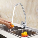 360° Rotation Stainless Steel Kitchen Faucet Tap Faucet Fits All Under Counter