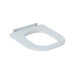 Geberit - Lunette d'abattant renova comfort adaptée pmr, forme rectangulaire, fixation par le dessous