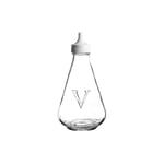 Ravenhead Glass Vinegar Pot Bottle Shaker Jar White Lid Screw Top Essential