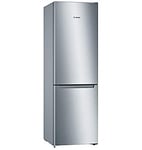 Bosch KGN36NLEA Série 2, Réfrigérateur combiné pose-libre - 305L - L 60cm x H 186cm - Inox Argent