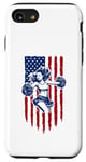 Coque pour iPhone SE (2020) / 7 / 8 Drapeau américain de pom-pom girl pour pom-pom girl drapeau américain