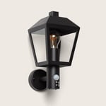 Ledkia - Lampe Murale Extérieure Aluminium avec Détecteur de Mouvement Mukom Noir