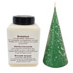 Kristinas Pyssel Och Hobby Brocade Lacquer 250 ml - Struktur-Lack Vit Ljustillverkning