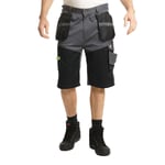 Lee Cooper Mens Stretch Hi-Vis Cargo Shorts