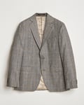 Oscar Jacobson Fogerty Prince of Wales Wool Blazer Beige