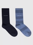 Calvin Klein Classic Socks, Pack of 2, Shadow Blue