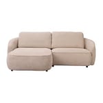 Rowico Norris 3-sits soffa med divan vänster tyg beige B226 cm