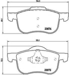 Bromsbelägg Brembo - Volvo - V70, Xc70, S60, S80