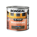 Ronseal 10 Year Woodstain Dark Oak 250ml