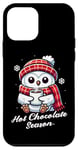 iPhone 12 mini Funny White Owl Hot Choco Scarf Merry Christmas Mom Dad Kids Case