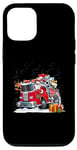 iPhone 12/12 Pro Firefighter Santa Fireman Driving Fire Truck Merry Christmas Case