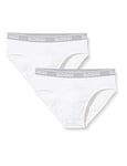 Sloggi Men's GO ABC H Midi Briefs, White (0003), L (pack of 2)