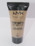 3 x NYX STAY MATTE BUT NOT FLAT LIQUID FOUNDATION 35ML - SMF04 CREAMY NATURAL