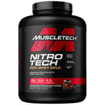 MuscleTech NitroTech 100% Whey Gold Protein Powder, Build Muscle Mass, Whey Isolate Protein Powder & Peptides, Protein Shake For Men & Women, 5.5g BCAA, 71 Servings, 2.27kg, Double Rich Chocolate