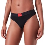 HUGO Women's Thong Red Label G-String, Black 1, L