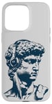 Coque pour iPhone 15 Pro Max Le David de Michel-Ange porte des écouteurs