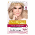 L'Oreal Excellence Creme Triple Care Colour 9.1 Natural Light Ash Blonde