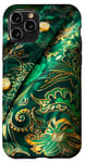 Coque pour iPhone 11 Pro Vert Abstrait Paisley Sport Polo Motif