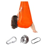 YANFEI Indoor Therapy Swing For Kids Special Needs Sensory Great For Autism ADHD Aspergers SPD Calming Effect Children With Needs (Color : ORANGE, Size : 100X280CM/39X110IN)