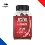 LUXÉOL - 60 Gummies Chute Cheveux - Complément Alimentaire - Anti Chute